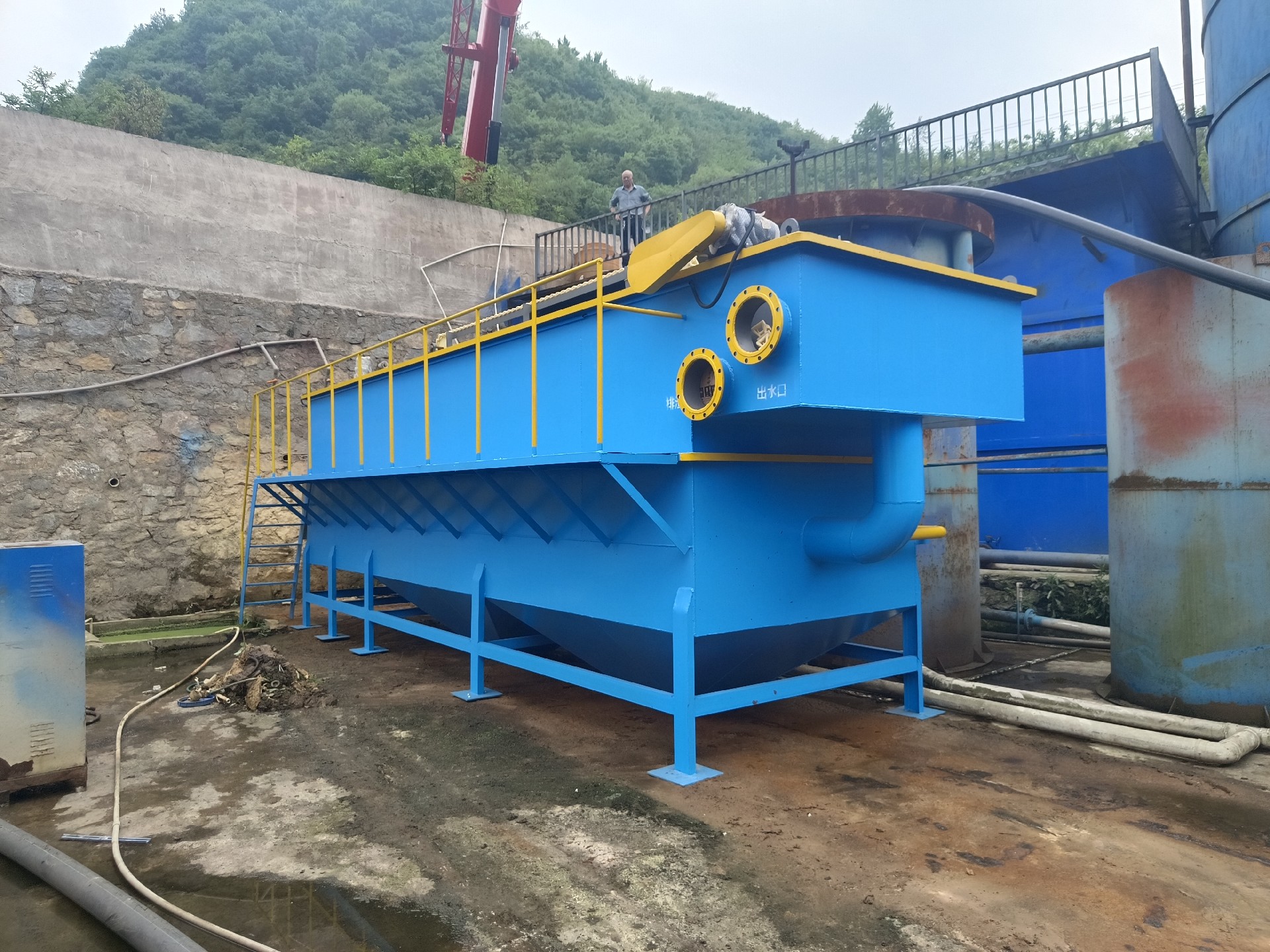 氣浮機(jī)，高效氣浮機(jī)，溶氣氣浮機(jī)，氣浮機(jī)安裝現(xiàn)場